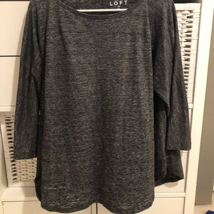 Loft gray long sleeve
